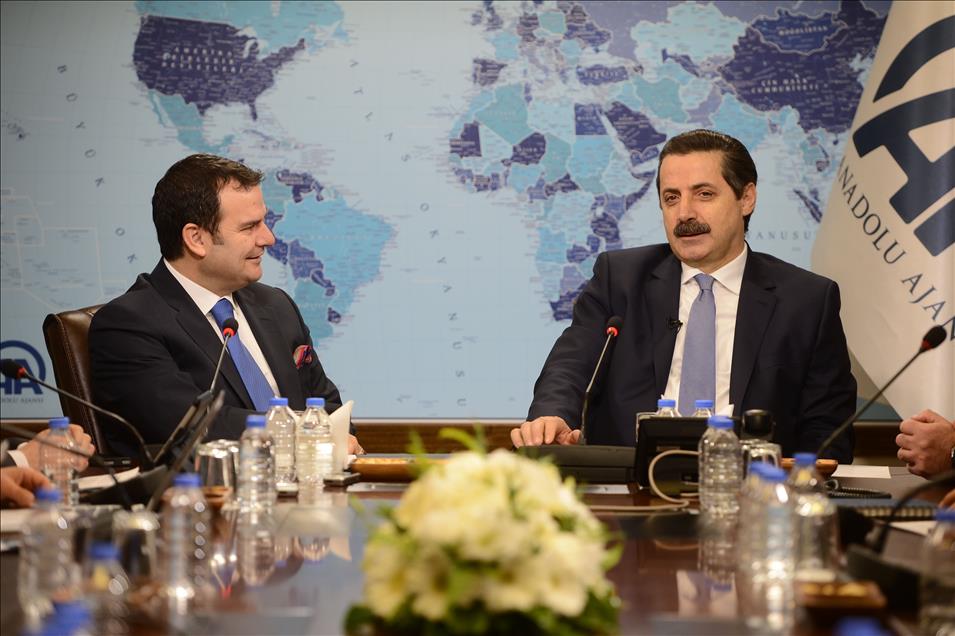 Çalışma ve Sosyal Güvenlik Bakanı Faruk Çelik AA Editör Masası'nda