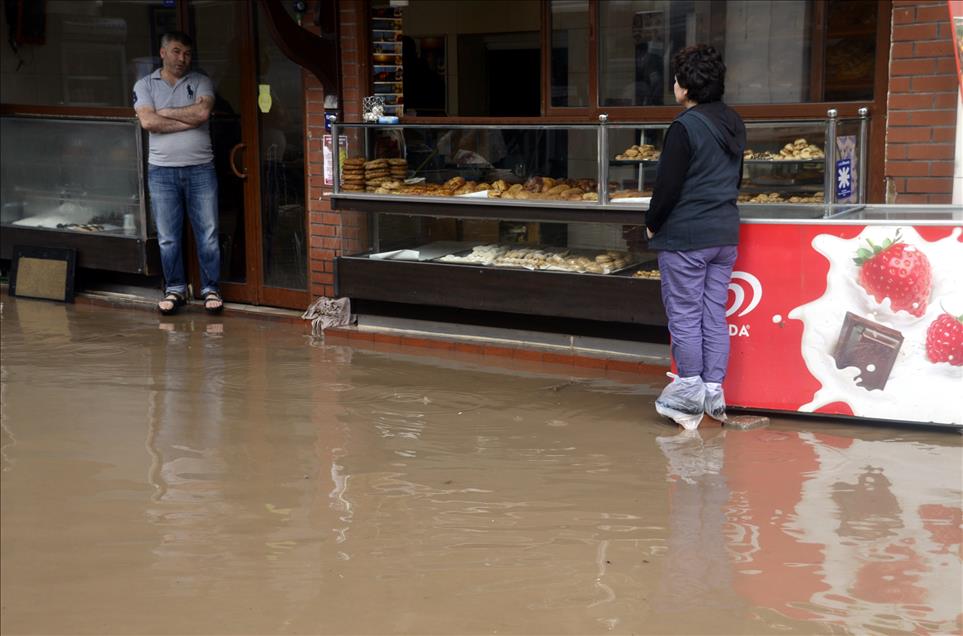 Bodrum'daki kuvvetli sağanak