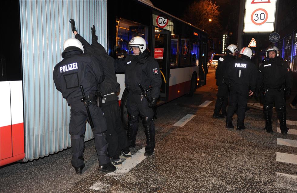 Hamburg'ta ''tehlikeli bölge'' ilan edilmesi