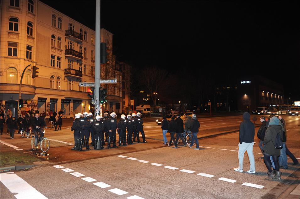 Hamburg'ta ''tehlikeli bölge'' ilan edilmesi