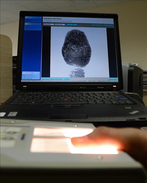 17,5 milyon kişi, parmaklarından tanınıyor