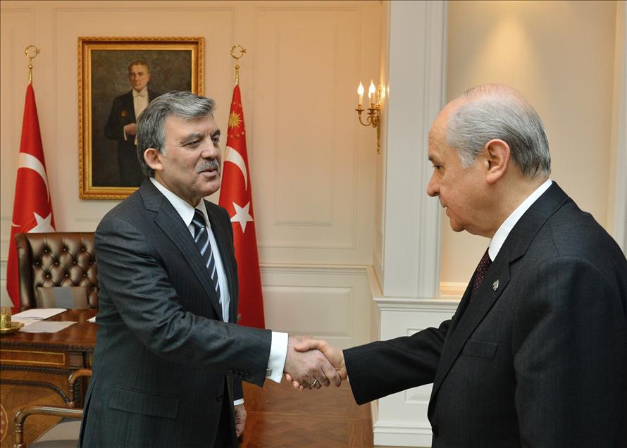 Cumhurbaşkanı Gül, MHP Genel Başkanı Bahçeli ile görüştü