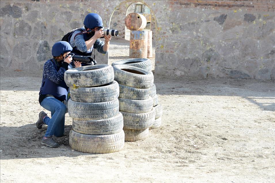 AA Haber Akademisi öğrencilerine "paintball" ile eğitim Anadolu Ajansı