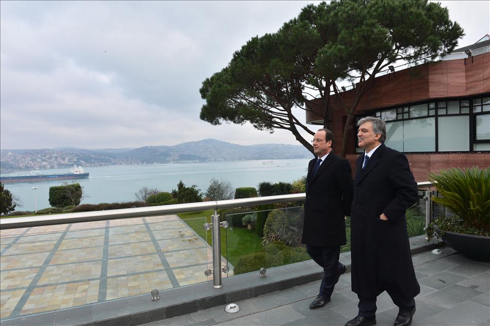 Cumhurbaşkanı Gül, Fransa Cumhurbaşkanı Hollande onuruna yemek verdi