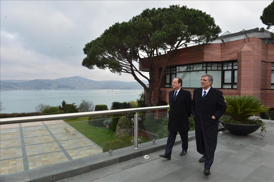 Cumhurbaşkanı Gül, Fransa Cumhurbaşkanı Hollande onuruna yemek verdi