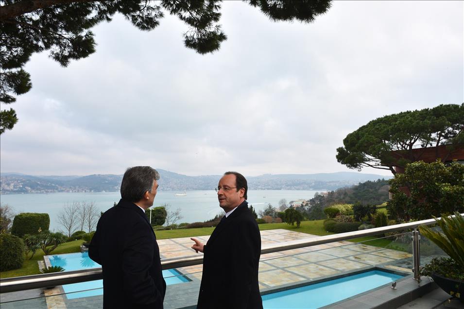Cumhurbaşkanı Gül, Fransa Cumhurbaşkanı Hollande onuruna yemek verdi