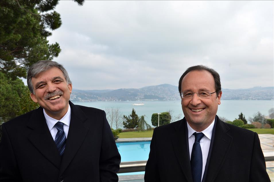 Cumhurbaşkanı Gül, Fransa Cumhurbaşkanı Hollande onuruna yemek verdi
