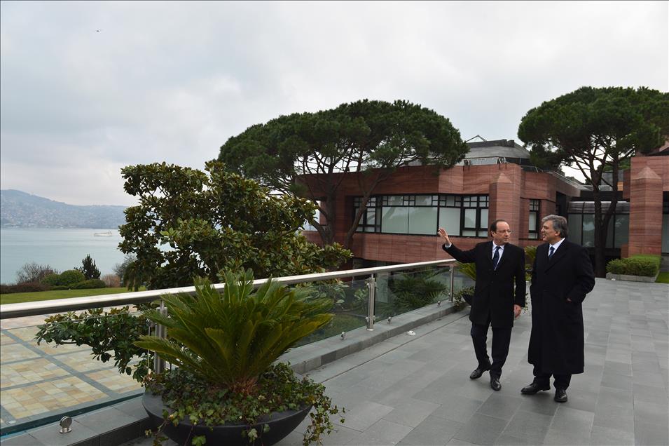Cumhurbaşkanı Gül, Fransa Cumhurbaşkanı Hollande onuruna yemek verdi