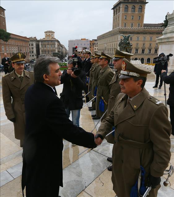 Cumhurbaşkanı Abdullah Gül, İtalya'da