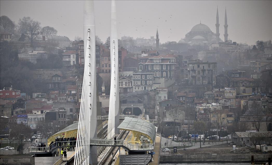 Şişhane-Haliç Metro Geçiş Köprüsü-Yenikapı Metro Hattı açılış töreni