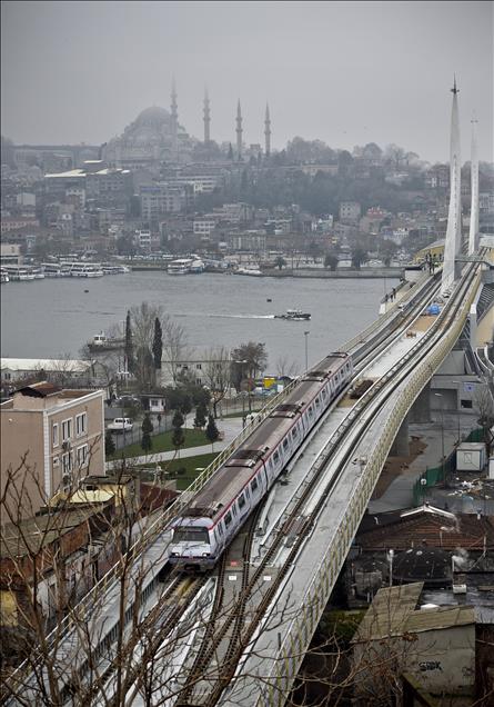 Şişhane-Haliç Metro Geçiş Köprüsü-Yenikapı Metro Hattı açılış töreni