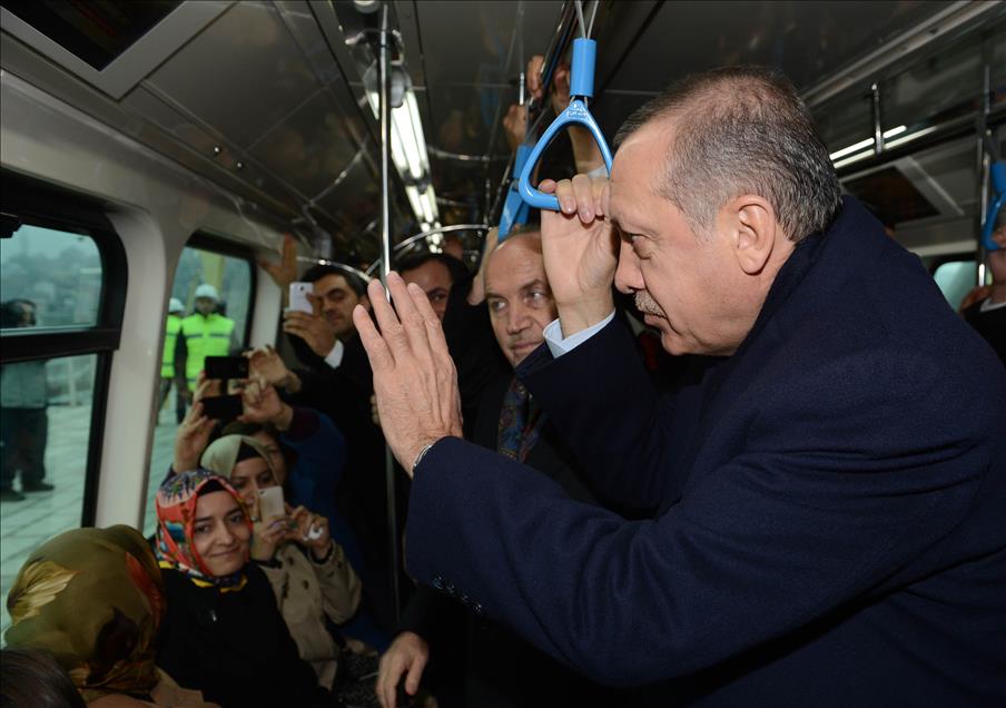 Şişhane-Haliç Metro Geçiş Köprüsü-Yenikapı Metro Hattı açılış töreni