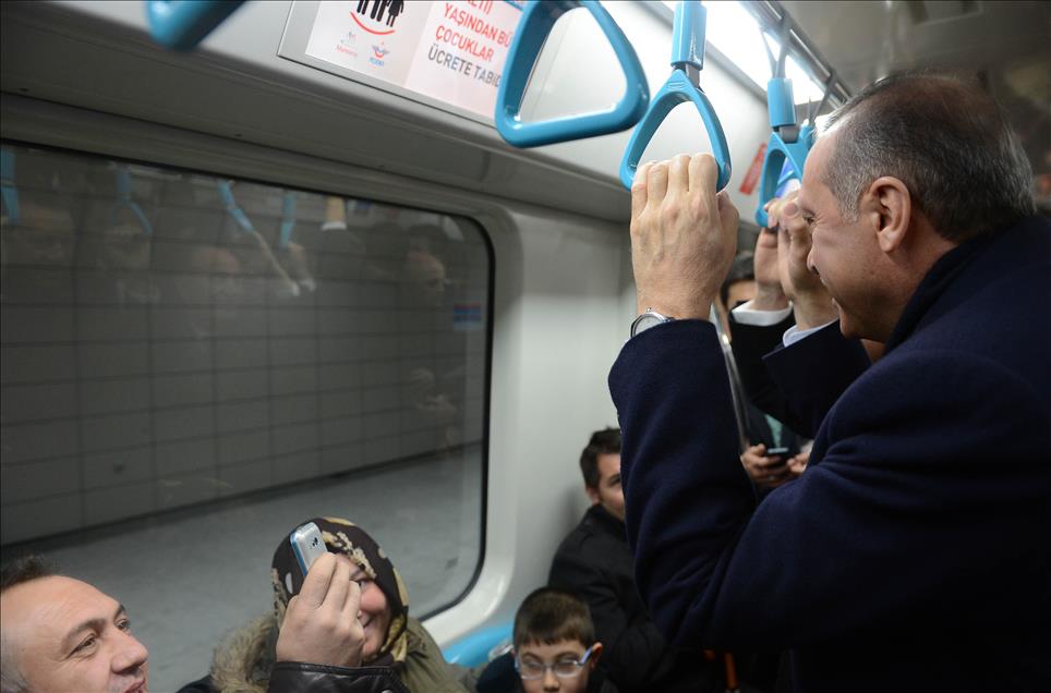 Şişhane-Haliç Metro Geçiş Köprüsü-Yenikapı Metro Hattı açılış töreni