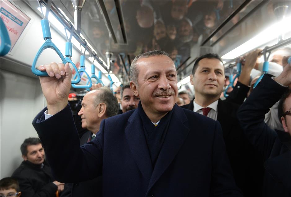 Şişhane-Haliç Metro Geçiş Köprüsü-Yenikapı Metro Hattı açılış töreni