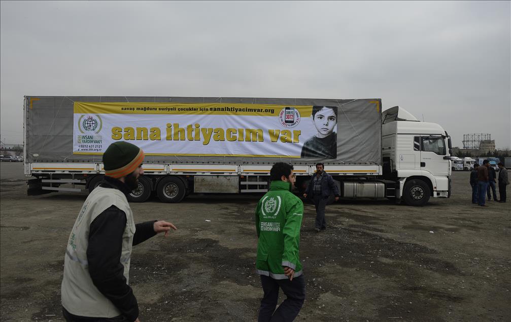 İHH'dan Suriye'ye yardım