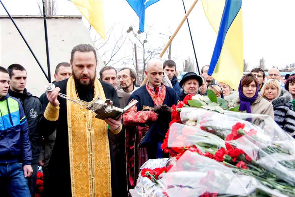 Kharkiv'deki Cenaze Töreni