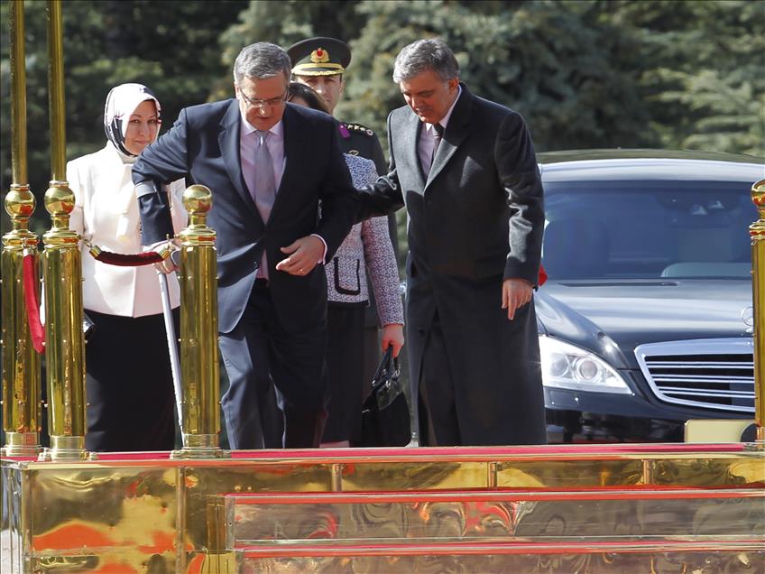 Polonya Cumhurbaşkanı Komorowski Ankara'da