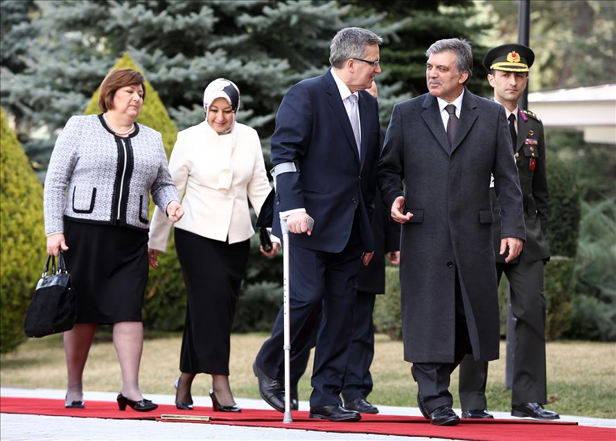 Polonya Cumhurbaşkanı Komorowski Ankara'da