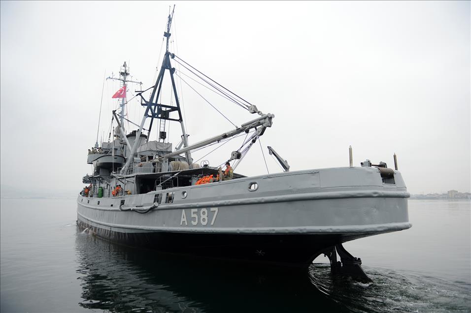 Türk donanmasının 72 yaşındaki dev çınarı "TCG GAZAL (A-587)"