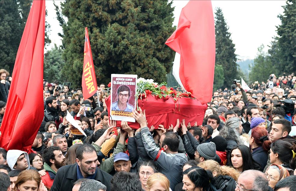 The funeral of 15-year-old Berkin Elvan