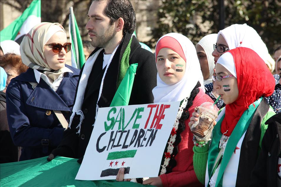 Protest against Assad Regime in Washington