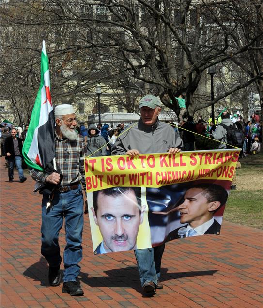 Protest against Assad Regime in Washington