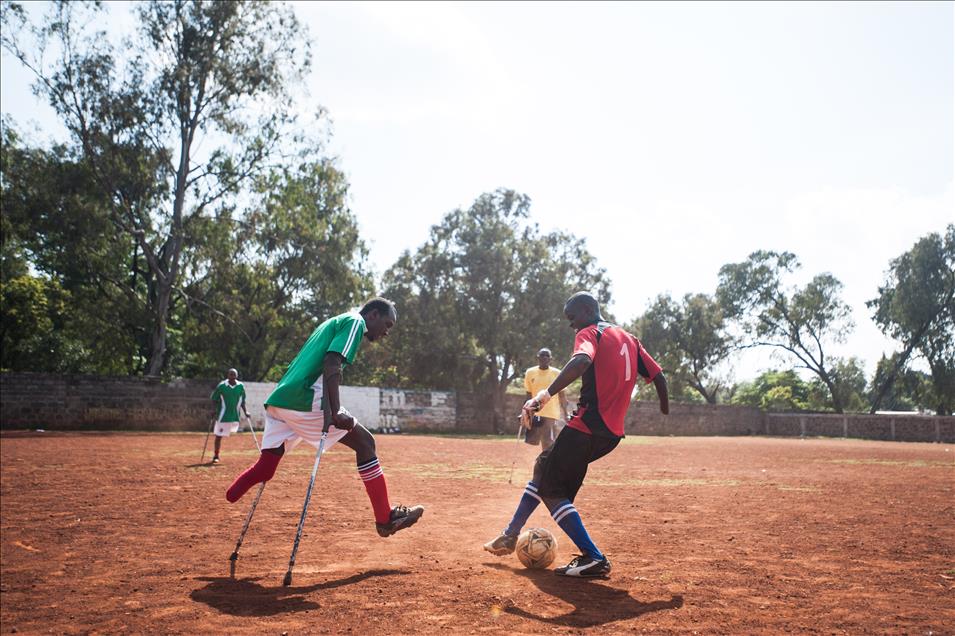 Kenya Amputee Soccer Players train in Nairobi