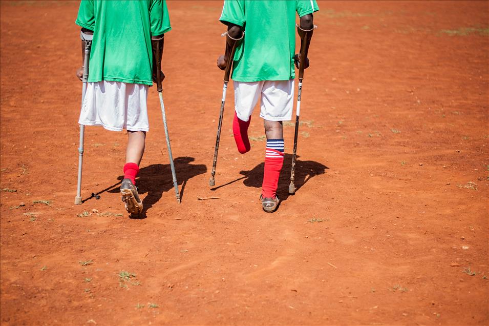 Kenya Amputee Soccer Players train in Nairobi