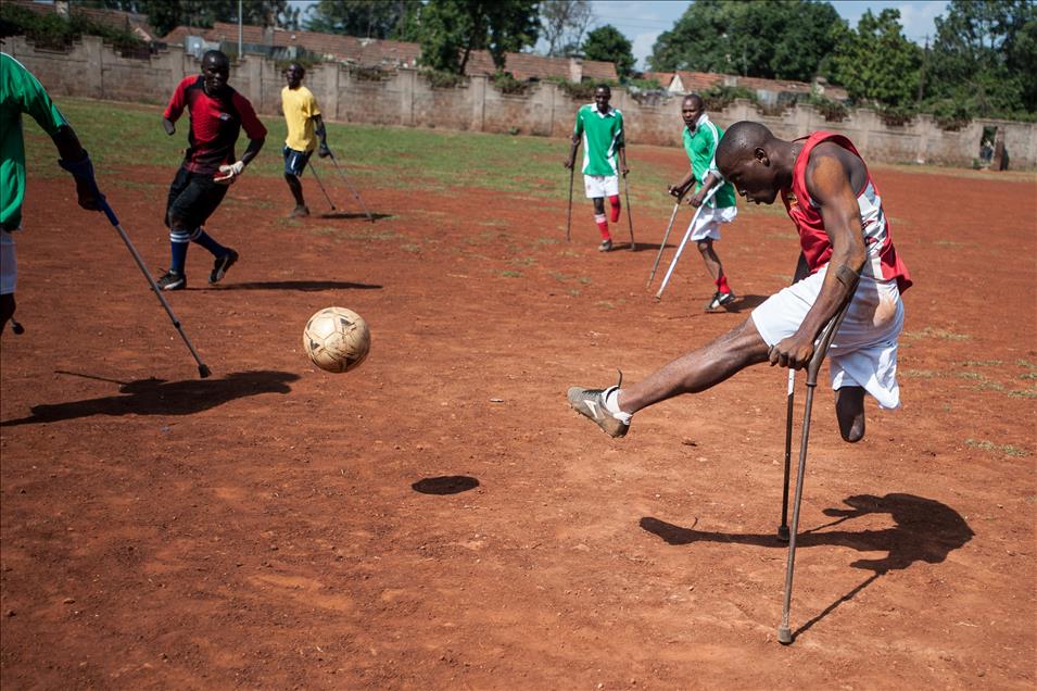 Kenya Amputee Soccer Players train in Nairobi