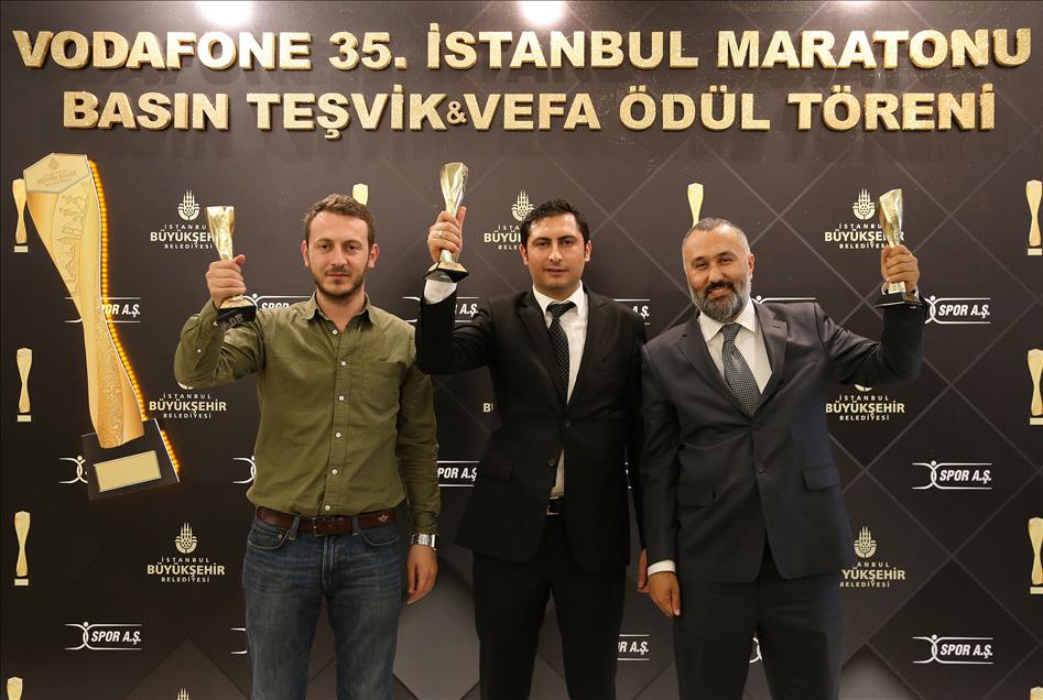 Vodafone 35. İstanbul Maratonu Basın Teşvik ve Vefa Ödül Töreni