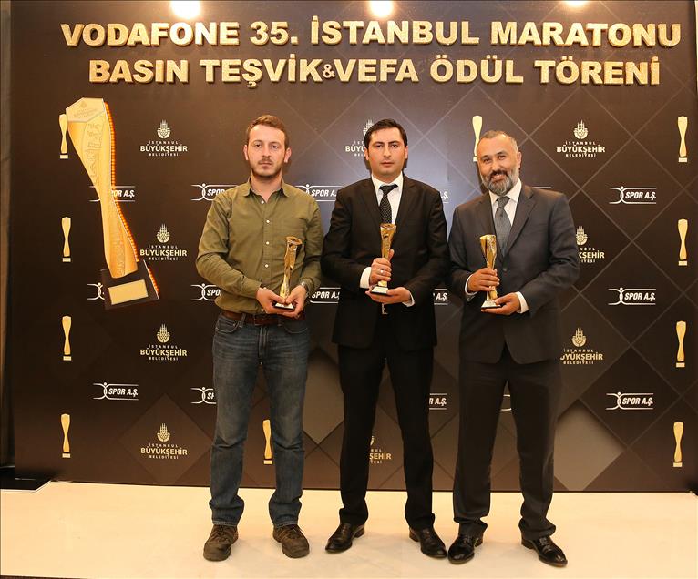 Vodafone 35. İstanbul Maratonu Basın Teşvik ve Vefa Ödül Töreni