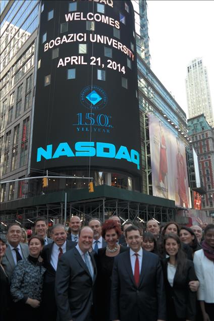 NASDAQ'ın kapanış zilini Prof. Dr. Barbarosoğlu çaldı