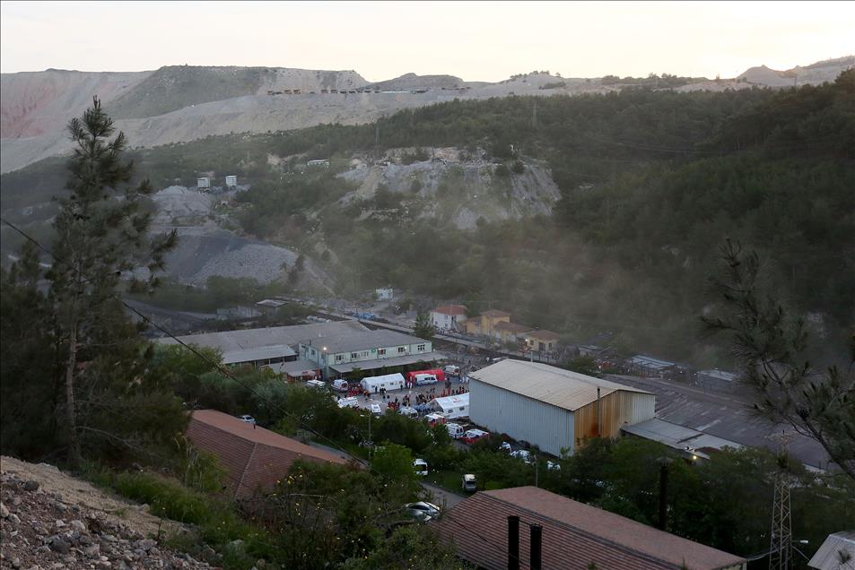 Soma'da maden ocağındaki yangın