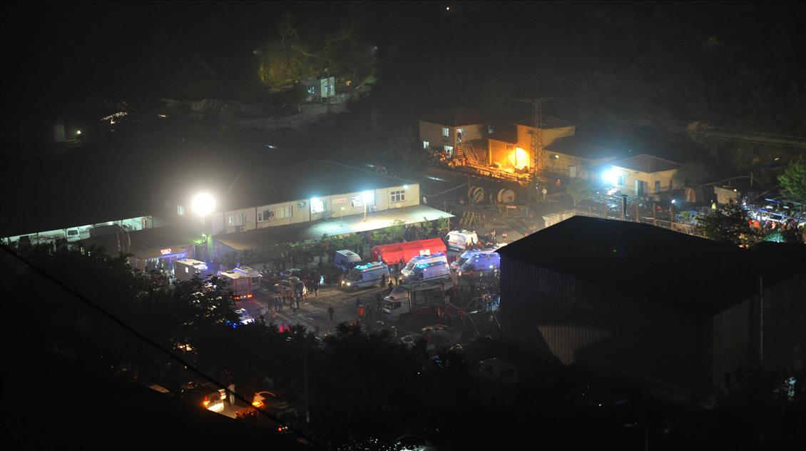 Soma'da maden ocağındaki yangın