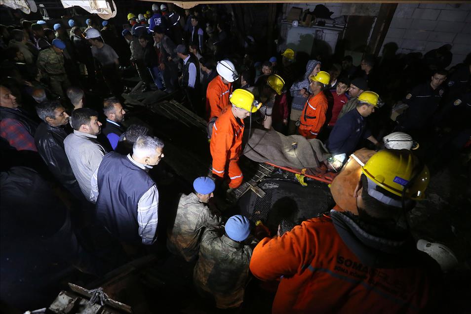 Soma'da maden ocağındaki yangın