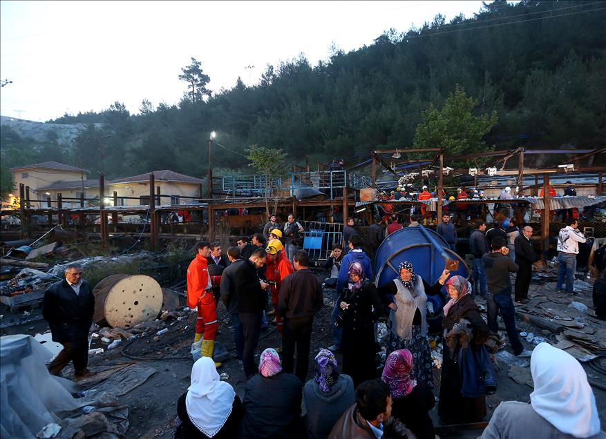 Soma'da maden ocağındaki yangın