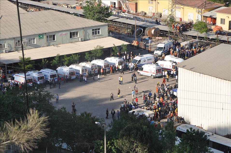 Soma'da maden ocağında yangın