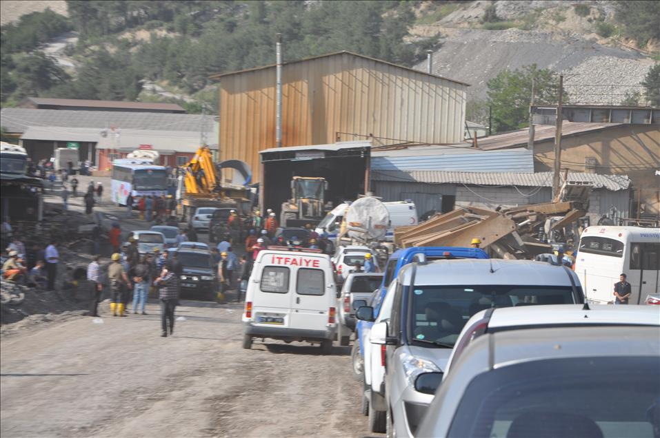 Soma'da maden ocağında yangın