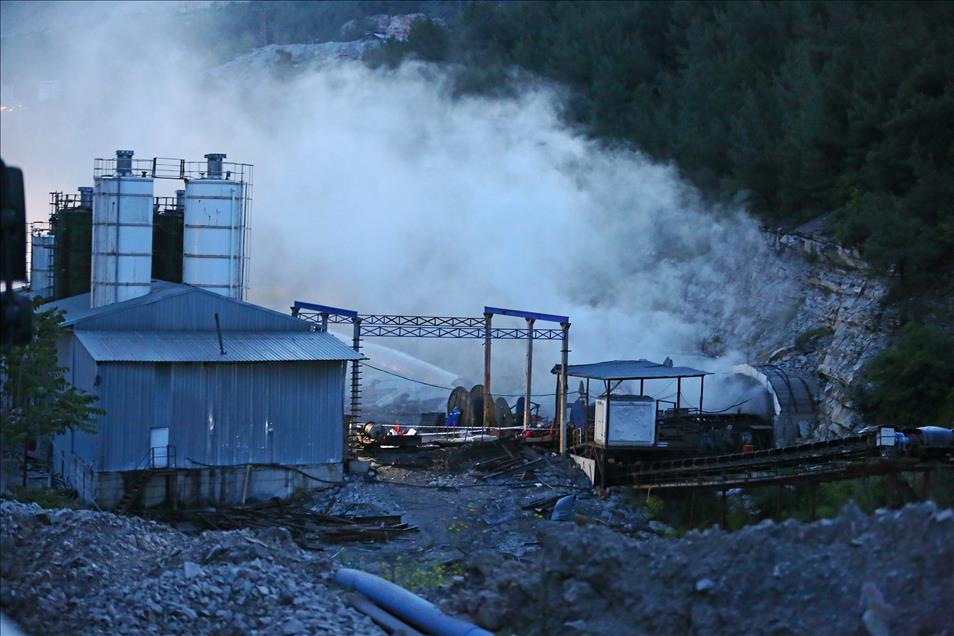 Soma'da maden ocağındaki yangın