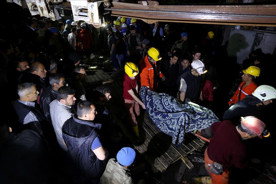 Soma'da maden ocağındaki yangın