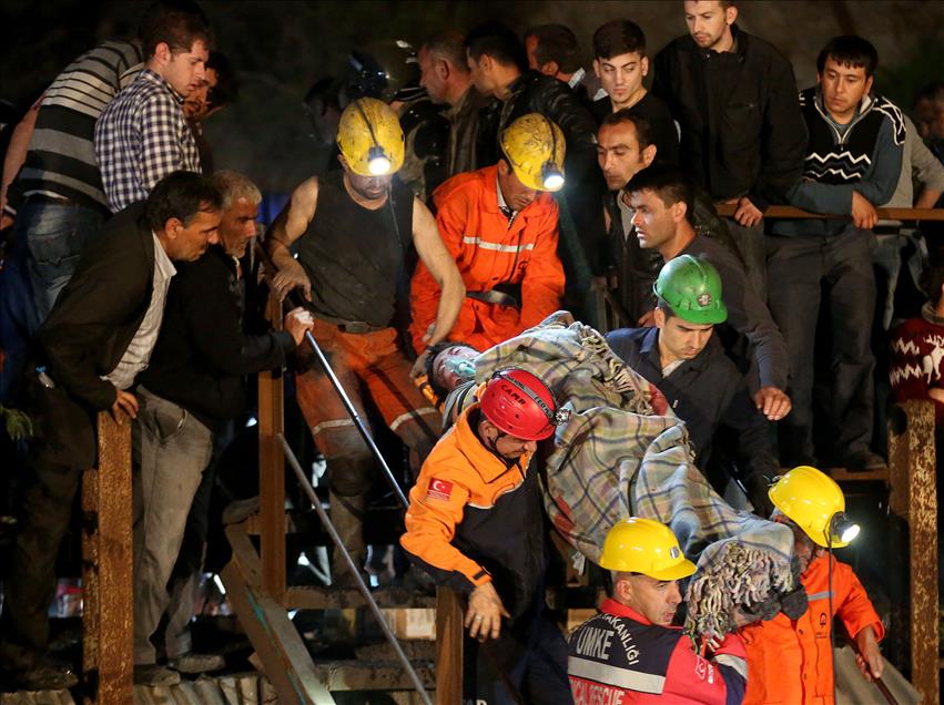 Soma'da maden ocağındaki yangın