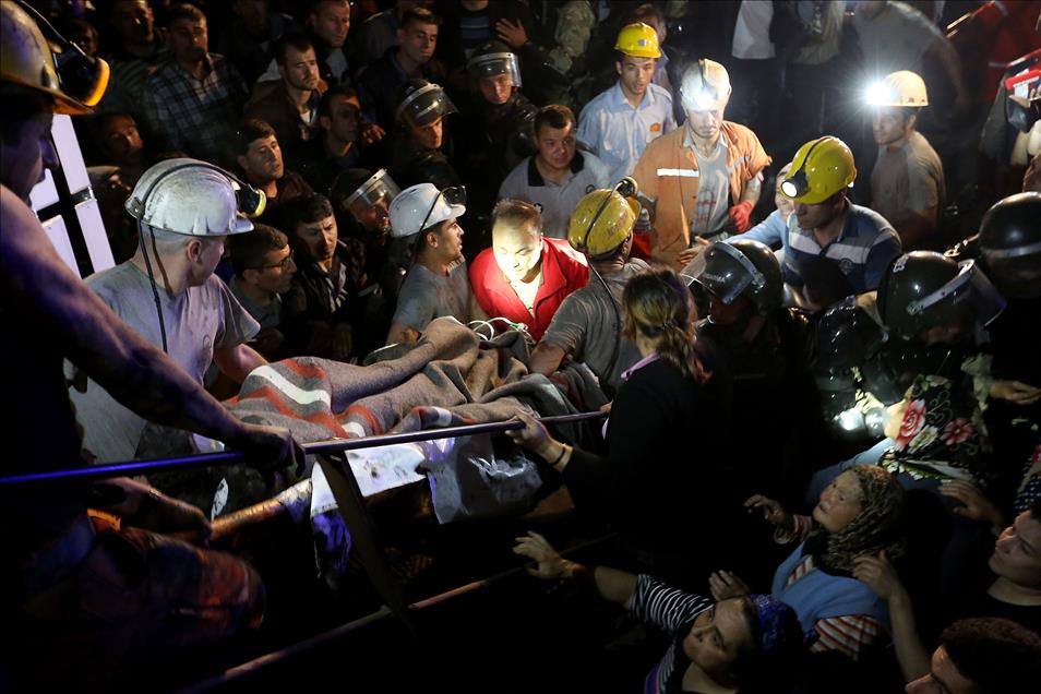 Soma'da maden ocağındaki yangın