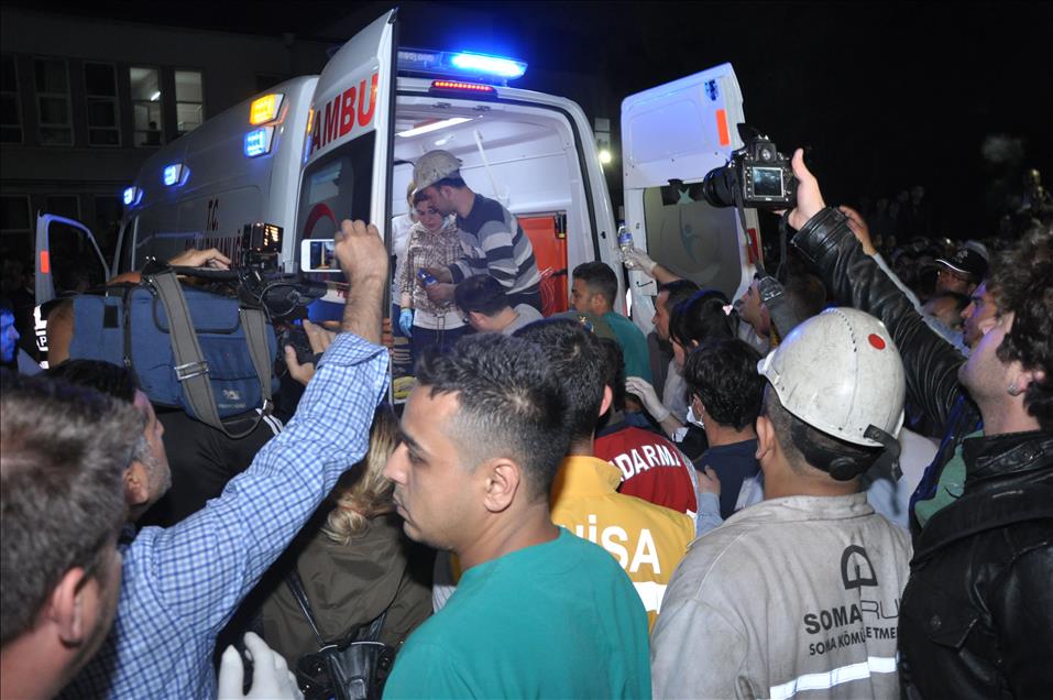 Soma'da maden ocağındaki yangın