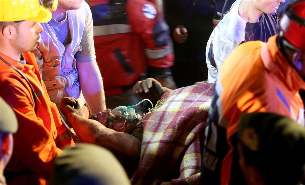 Soma'da maden ocağındaki yangın
