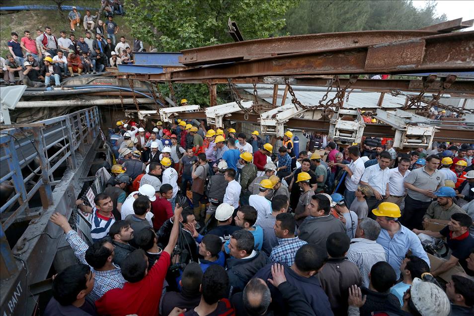 Soma'da maden ocağındaki yangın