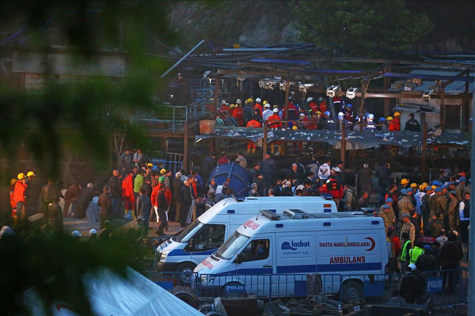 Soma'da maden ocağındaki yangın