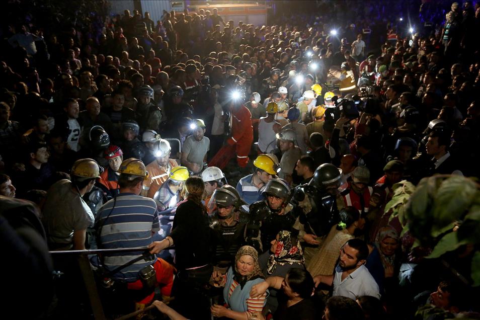 Soma'da maden ocağındaki yangın