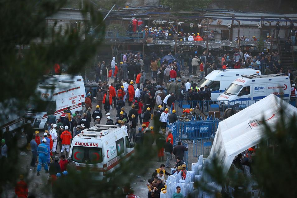 Soma'da maden ocağındaki yangın