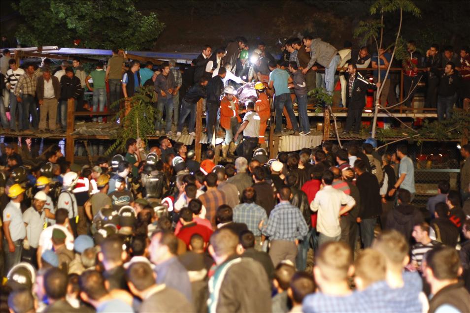 Soma'da maden ocağındaki yangın