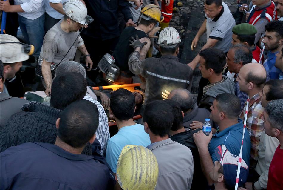 Soma'da maden ocağındaki yangın